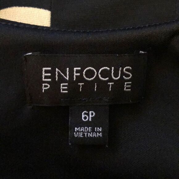 Enfocus Petite Geometric Print Fit & Flare… - Picture 8 of 10